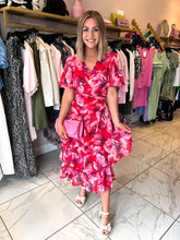 The Fiorella - Floral layered midi dress